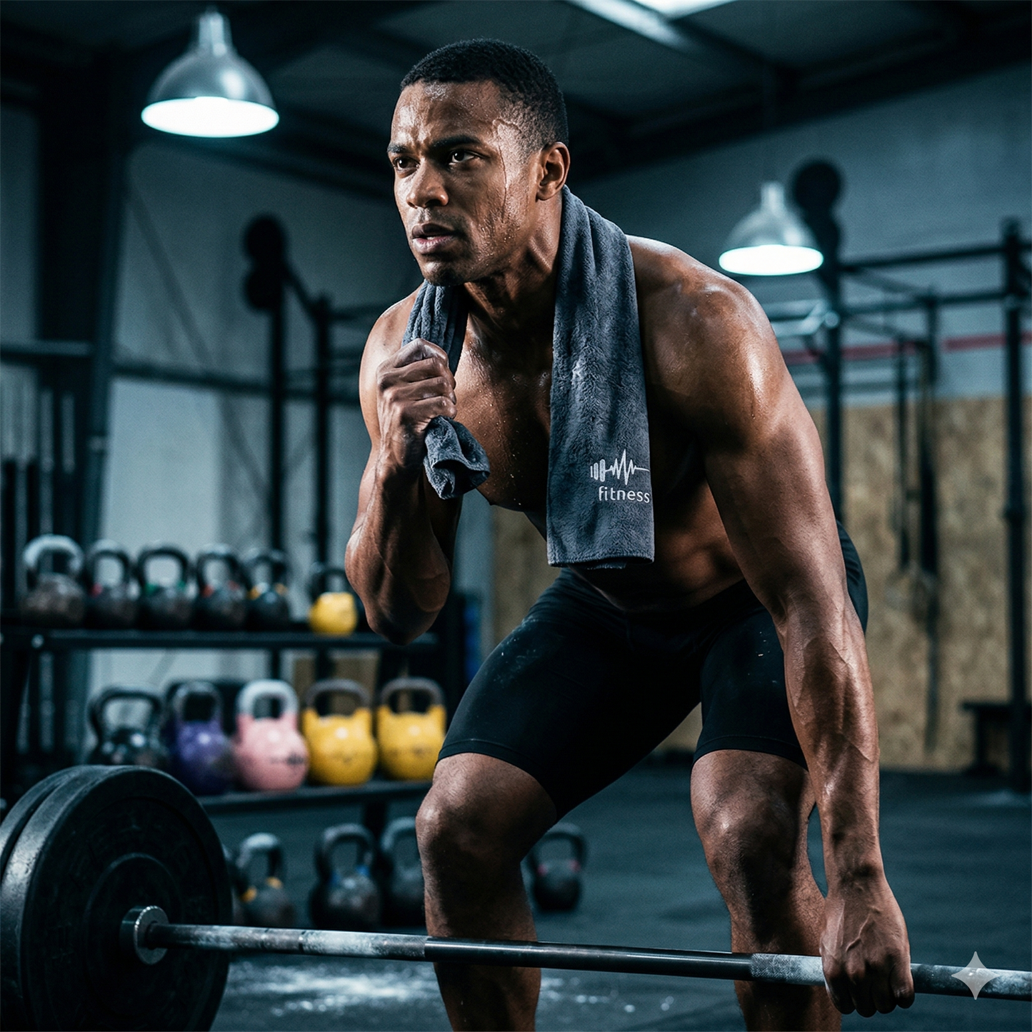 Grey Gym Towel | High Absorbency Quick-Dry Sports Towel