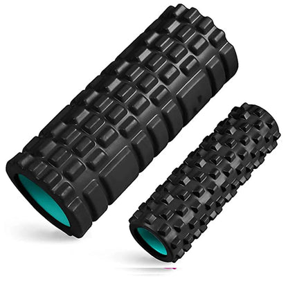33cm Yoga Foam Roller – Grid Massage Roller for Back & Muscle Recovery