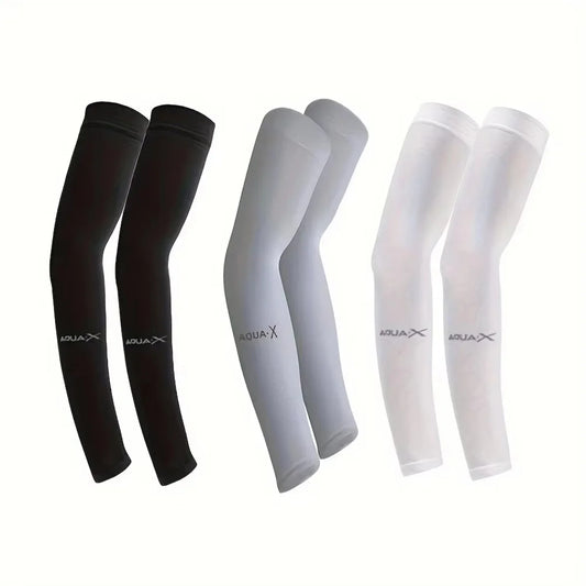 3PCS Unisex Ice Silk Arm Sleeves – UV Protection Cooling Sleeves for Outdoor Sports