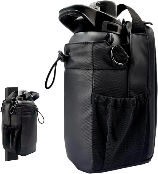 Magnetic Gym & Cycling Water Bottle Bag – Unisex Portable Fitness Bag with Strap