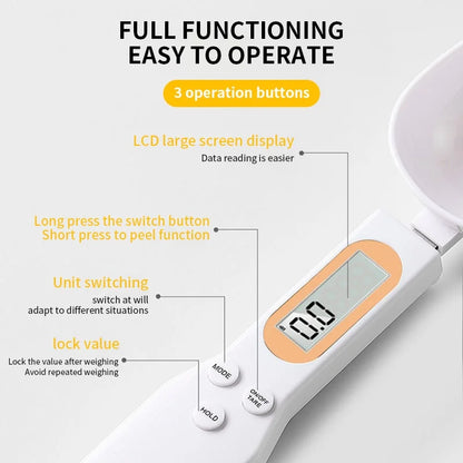 Digital Precision Spoon Scale (500g/0.1g) – High-Accuracy Supplement & Kitchen Scale