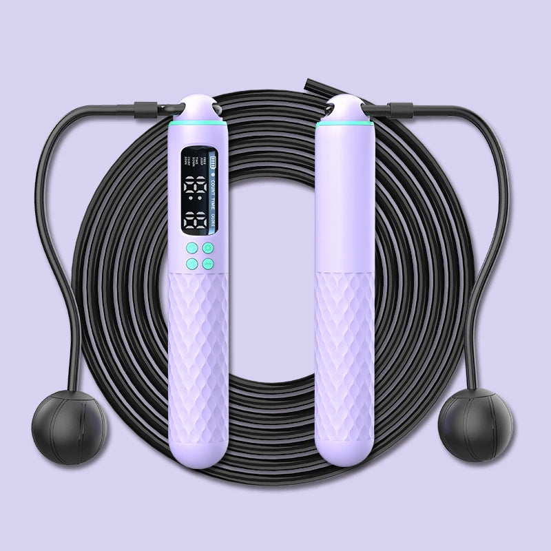 Rechargeable Digital Jump Rope – Adjustable Wireless Trainer with Calorie Counter