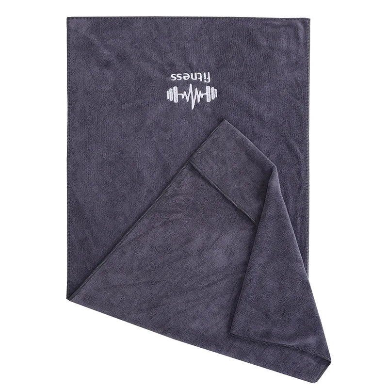 Grey Gym Towel | High Absorbency Quick-Dry Sports Towel