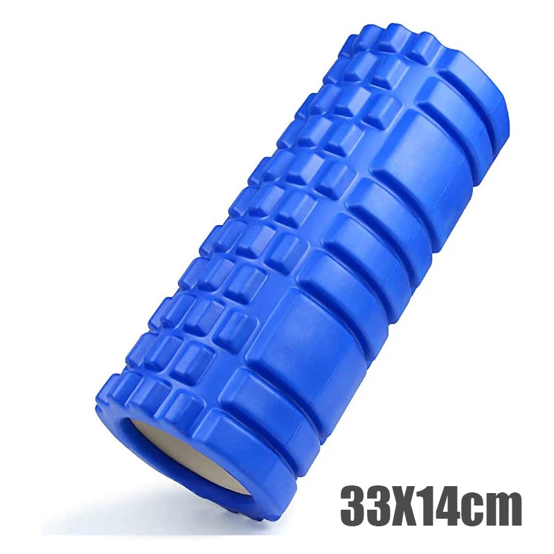 33cm Yoga Foam Roller – Grid Massage Roller for Back & Muscle Recovery