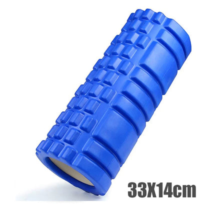 33cm Yoga Foam Roller – Grid Massage Roller for Back & Muscle Recovery