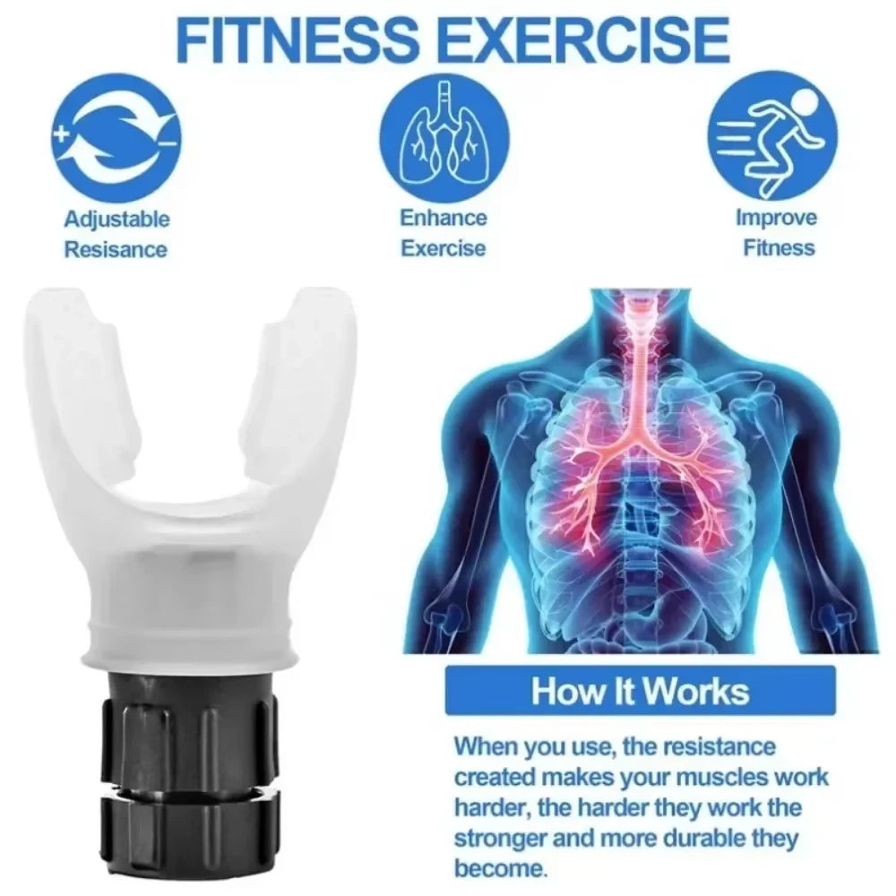 Portable Breathing Exercise Device – Adjustable Resistance Lung Trainer for Endurance & Respiratory Strength