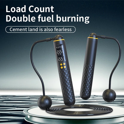 Rechargeable Digital Jump Rope – Adjustable Wireless Trainer with Calorie Counter