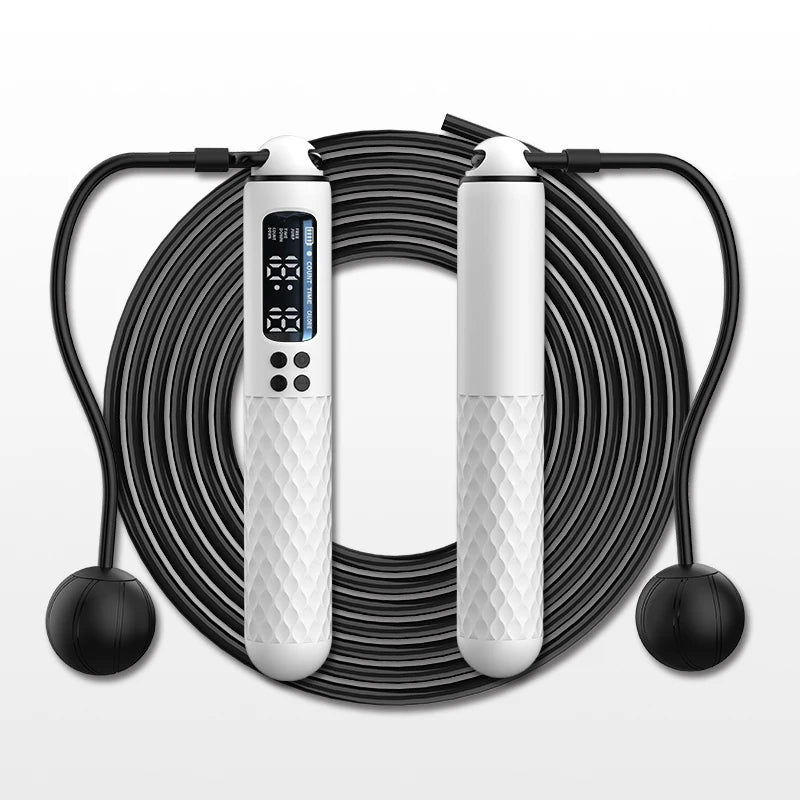 Rechargeable Digital Jump Rope – Adjustable Wireless Trainer with Calorie Counter