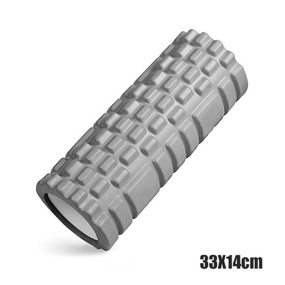 33cm Yoga Foam Roller – Grid Massage Roller for Back & Muscle Recovery