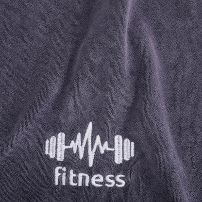 Grey Gym Towel | High Absorbency Quick-Dry Sports Towel