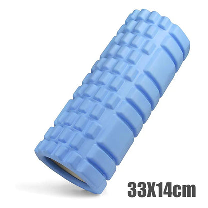 33cm Yoga Foam Roller – Grid Massage Roller for Back & Muscle Recovery